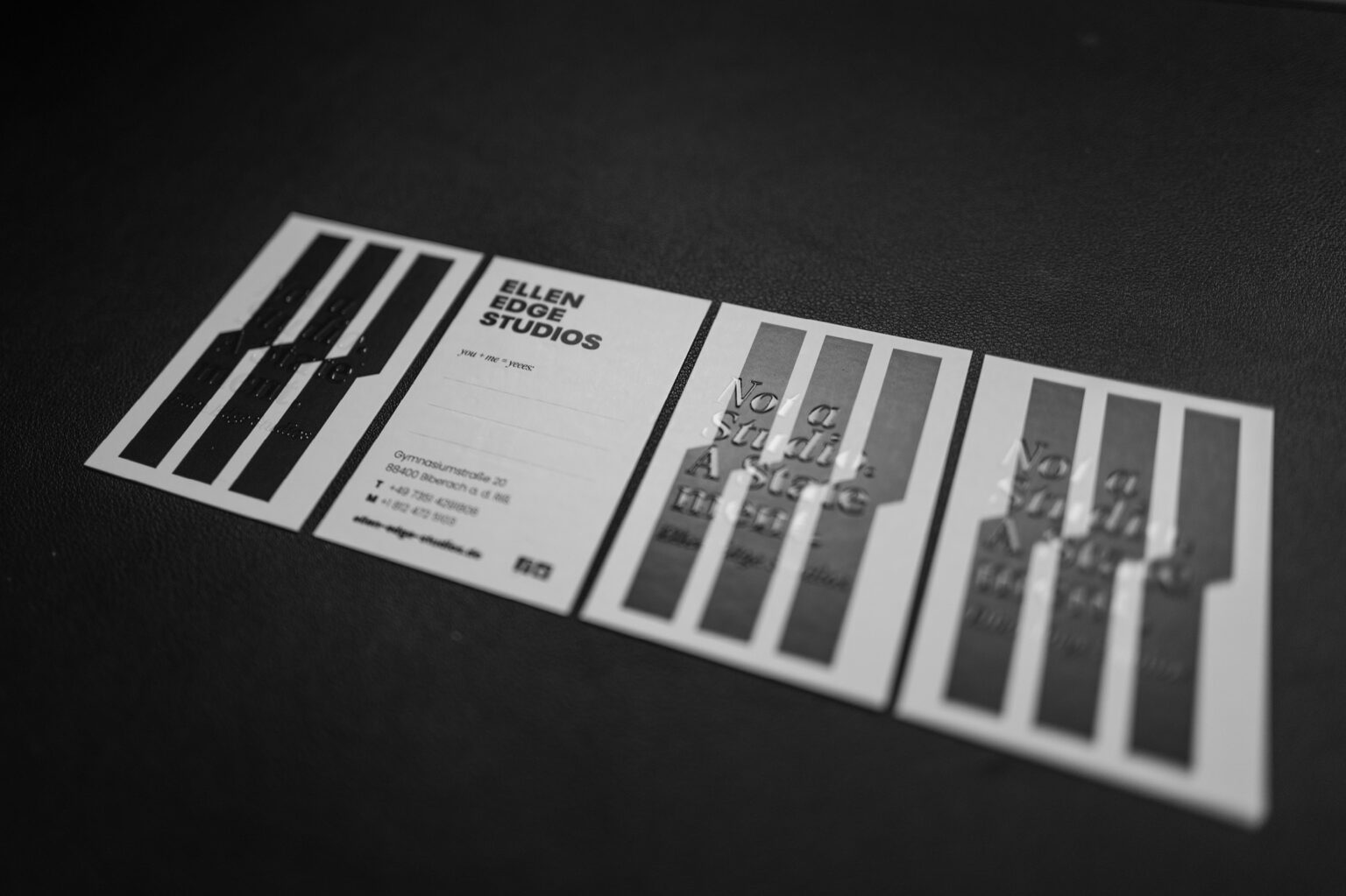 Visitenkarten im neuen Corporate Design für Ellen Edge Studios - Christiane Dobric Freelancer